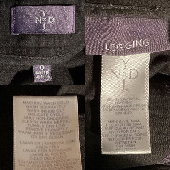 NYDJ Black Dressy Legging 0 - Picture 6 of 6